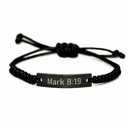 Mark 8 19 Bracelet Mark 8:19 Gift Bible Verse Scripture Stainless Steel Bracelet
