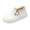 White, variant on Fleece Lined Winter Shoes, Fleece Lined Suede Platform Loafers Winter Casual Strolling, Adjustable Buckle Strap Thermally Insulated Flats Holiday Travel Wearing, Heavy Duty Cushion Footwear, White 9