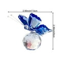 thumbnail image 7 of Cute Crystal Butterfly Figurine Crafts Cut Glass Ornament Statue Butterfly Animal Statue for Home Desk Decor Souvenir Gifts, 7 of 7