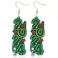 thumbnail image 5 of QQTDFG Acrylic "2024" Numbers Earrings New Year Gift Women Jewelry Banquet Earrings-B, 5 of 9