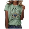 thumbnail image 1 of WEAIXIMIUNG T-Shirts Drôles Humour Adulte T-Shirt d'Été Décontracté pour Femme Imprimé à Manches Courtes Col Rond, 1 of 4