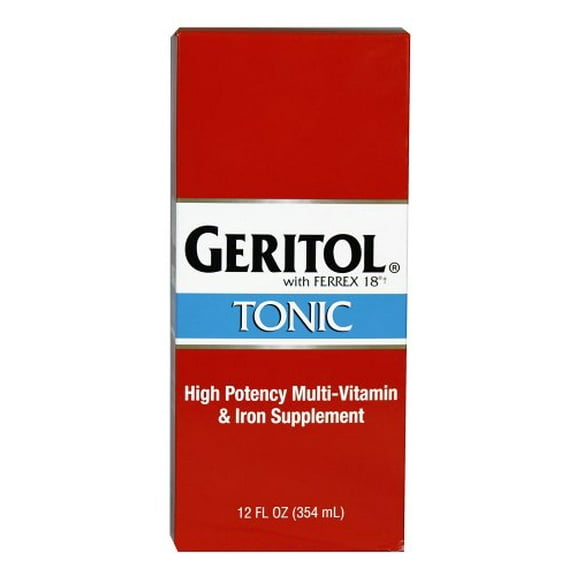 5 Pack Geritol liquid High Potency Vitamin & Iron Supplement 12oz Each