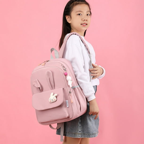 Mochilas para ninas de primer segundo tercer quinto y sexto grado de estudiantes de primaria proteccion ligera de la cresta y reduccion de la carga de mochilas para ninos LingWen 16