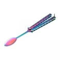 thumbnail image 1 of Utensilio para exteriores,Cuchara plegable Cuchara de mariposa Cuchara de camping,Cuchara de entrenamiento de mariposa Utensilios de acero inoxidable,Cuchara de entrenamiento plegable Juego de, 1 of 8