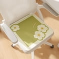 thumbnail image 3 of XIAOLE Stool Cushion Summer Breathable Chair Cushion, Ice Silk Office Buttock Mat Cooling Stool Cushion Square Seat Pad for Student Butt Pad, 18x18 Inch, 3 of 9