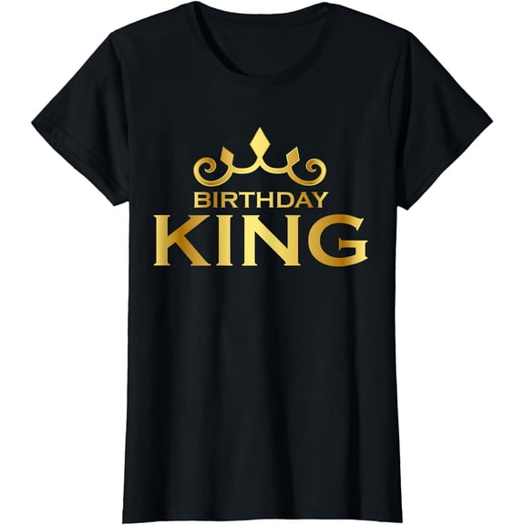 Birthday King Crown Funny B-Day Squad Birthday Squad Party T-Shirt