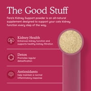 Fera Pets Cat Kidney Support Powder - With Probiotics - Enhances Renal Health & Function - 60 Scoops