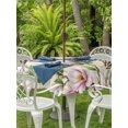 thumbnail image 3 of Outdoor Tablecloth with Umbrella Hole for Patio/Picnic/Party/Camping, Pink Magnolia Waterproof Table Cloth Round Cover Washable, Spring Blooms Botanical Flowers Branches (Dia 60"), 3 of 9