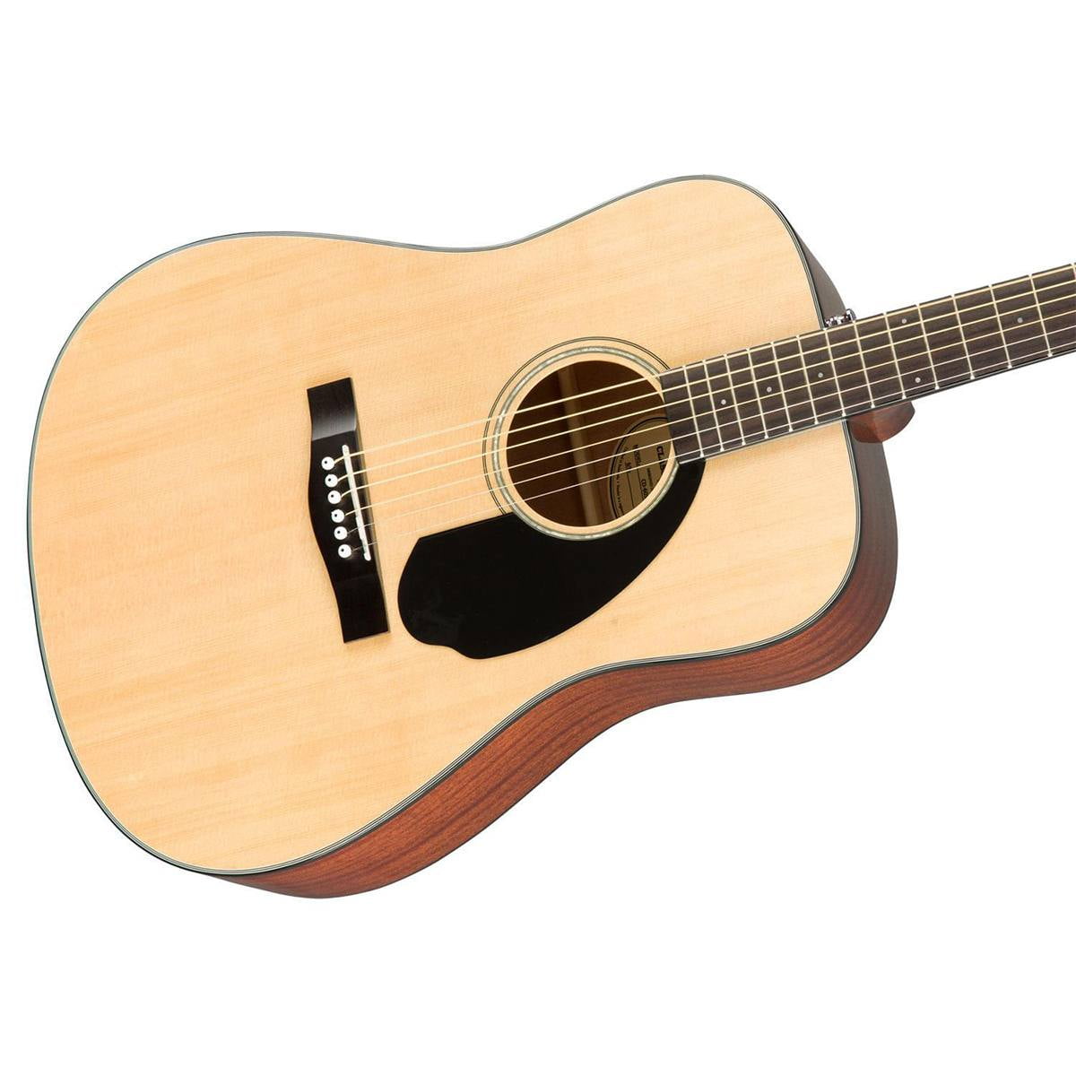 Fender CD-60S Dreadnought Solid Spruce Top Acoustic Guitar, Gloss Natural