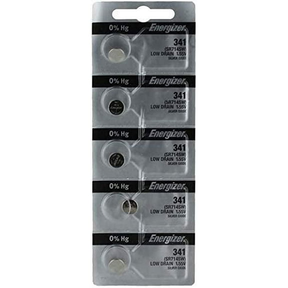 100X Energizer 341 Battery Silver Oxide Watch Button Low Drain 1.55V SR714SW