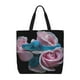 thumbnail image 1 of Easygdp Blue Lipped Pit Viper And Three Pink Roses Bolsa Tote para Mujer, Bolso de Hombro para Trabajo, Playa, Viajes, Compras y Supermercado, 1 of 7