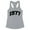 Heather Grey, variant on 1977 College Style Tank Top Fitted Racerback Women's Large White