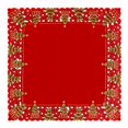 thumbnail image 2 of Grelucgo Mantel Cuadrado Pequeño Con Diseño De Árbol De Acebo Rojo Navideño, 33 X 33 Pulgadas, 2 of 3
