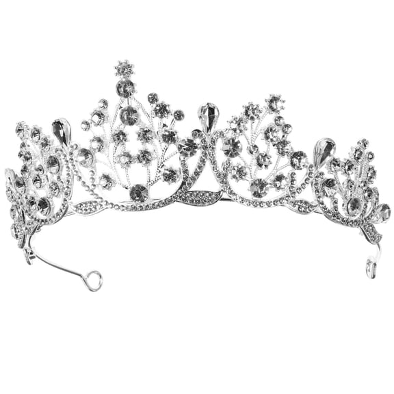 BESTYASH Bridal Wedding Party Headpiece Silver Zinc Alloy Hair Decoration Women 1Set