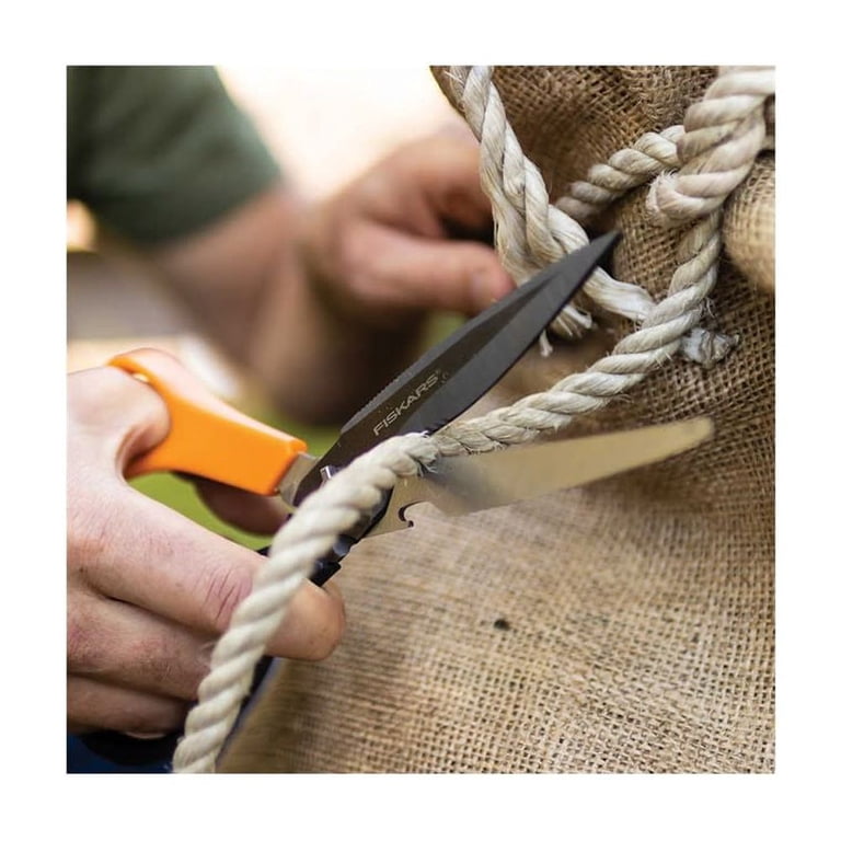 Fiskars 9In Steel Blade Garden Shear: Handled Multipurpose Cut Clippers -  Walmart.com