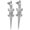 02 Silver, variant on Zephyriana Exaggerated Dragon Crocodile Alligator Earrings Dangle Personalized Crocodile Animal Drop Earrings Stud for Women Gothic Jewelry