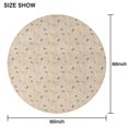 thumbnail image 6 of Beige Butterfly Pattern Round Tablecloth 60"x60",Wrinkle Wipeable Table Cloth for Kitchen Dining Room Picnic Patio Party, 6 of 6