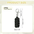 thumbnail image 2 of Uxcell Reflective Paracord Zipper Pull Polyester Zipper Pulls Woven Rope with Metal Clasp for Clothing Black, 2 of 7