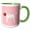Green/White, variant on 3drose, Dalmatian Xoxo Valentine Dog, 11oz Magic Transforming Mug