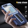 thumbnail image 4 of Allytechgroup Rugged Shockproof Case for Samsung Galaxy Z Flip 6, Military Grade Protective Anti-Slip Bumper Drop Proof Dual Layers TPU PC Back Case Cover for Samsung Galaxy Z Flip 6, Lightpurple, 4 of 8