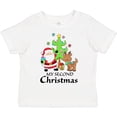 thumbnail image 3 of Inktastic My 2nd Christmas with Santa Reindeer and Tree Boys or Girls Toddler T-Shirt, 3 of 5