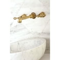 thumbnail image 3 of Kingston Brass KS7123AL 8-Inch Center Wall Mount Bathroom Faucet, Antique Brass, 3 of 4
