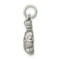 thumbnail image 2 of Sterling Silver Antiqued Boxing Gloves Charm Pendant, 2 of 4