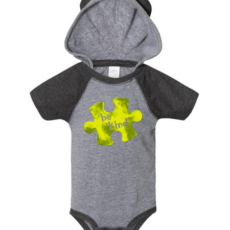 

Inktastic Autism Awareness Be Kind Green Puzzle Piece Gift Baby Boy or Baby Girl Bodysuit