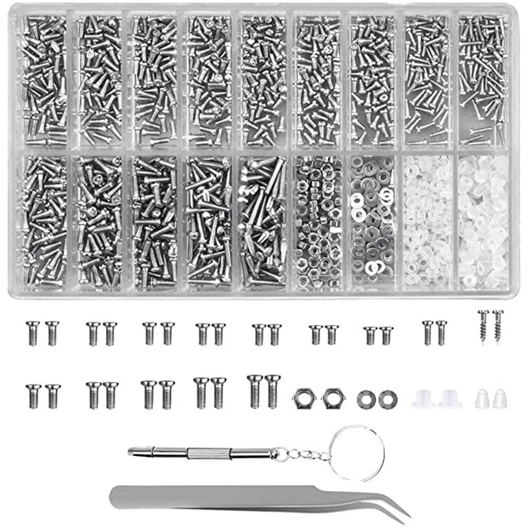 Eyeglasses Repair 1000Pcs Sunglasses Watch Tiny Screws Micro 4 in