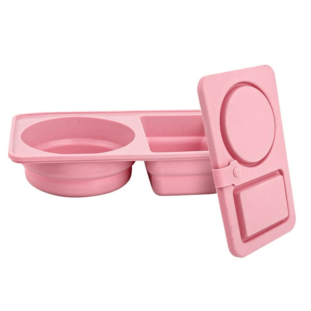Versatile Silicone Food Storage Containers for Kitchen and Camping for Travel Robust Snack and Dressing Containers with Compartments for Picnics