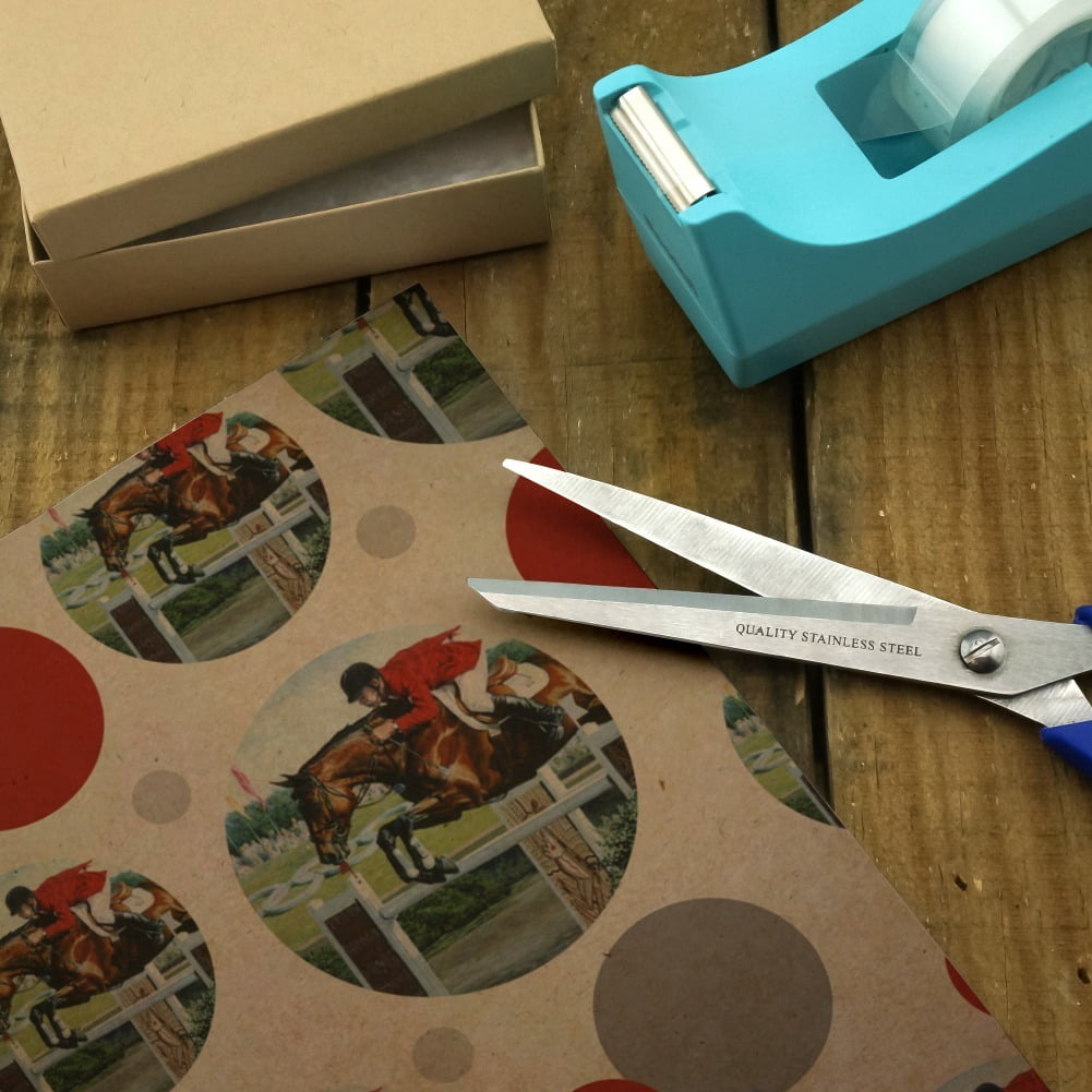 Horse Show Jumping Stadium Premium Kraft Gift Wrap Wrapping Paper Roll