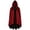 Red, variant on Anmrize Medieval Renaissance Cape, Halloween Cosplay Accessory, Soft Hooded Cape, Medieval Hooded Cloak Linen Renaissance Cape With Hood - Halloween Hobbit Cosplay Witch Wizard, Red S