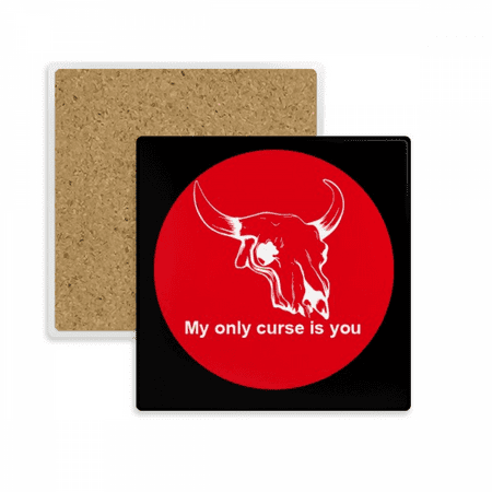 

My Only Curse Is You Art Deco Fashion Coaster Cup Mat Mug Subplate Holder Insulation Stone
