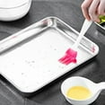 thumbnail image 3 of Mini Oven Tray, Stainless Steel Small Baking Trays Sheets Pan, Rectangle YIWEI, 3 of 9