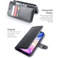 thumbnail image 3 of IBAOLEA iPhone 11 Case, iPhone 11 Wallet Case with Card Holder, PU Leather Flip Case with Kickstand and Magnetic Closure, TPU Shockproof Interior Protective Cover for iPhone 11 6.1 Inch (Red) Gray, 3 of 7