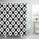 thumbnail image 1 of Cortina de Ducha ABPHQTO con estampado de Lunares blancos y negros 150x180 cm, 1 of 1