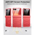 thumbnail image 3 of Funda GooseBox para Samsung Galaxy Z Flip 7, privacidad y bisagra, color rojo, 3 of 9