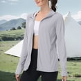 thumbnail image 6 of SHTXOZHI Women's Lightweight Athletic Jacket Sun Protection Full Zip Long Sleeve Hoodies Hiking Outdoor, 6 of 7
