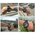thumbnail image 3 of Reloj digital de escalada para hombre, relojes deportivos impermeables para exteriores, relojes de pulsera electrónicos con brújula y banda de paracord, 3 of 7