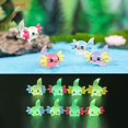 thumbnail image 2 of BDGF 5PCS Axolotl Luminoso Miniaturas Ambystoma Mexicoum Brillo En La Noche Microlandscape Decoración Pescado DIY MX, 2 of 4