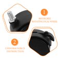 thumbnail image 6 of Raindrops 4Pcs Caster Replacement Wheel Office Chair Wheel Caster Game Chair Wheel for Chair, 6 of 8