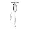thumbnail image 2 of 1 Piece Teaspoon,Food Grade 18/10 Stainless Steel Tea Spoons,Durable Small Spoons,Metal Dessert Spoon,Spoons Silverware for Home,Kitchen or Restaurant,Mirror Polished & Dishwasher Safe, 2 of 8