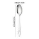 thumbnail image 2 of Cuchara de Postre Hueca de Acero Inoxidable, 2 of 7