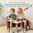 thumbnail image 3 of ECR4Kids Willa Loveseat, Raisin, 3 of 9