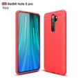 thumbnail image 1 of Pour Couverture Xiaomi Redmi Note 8 Pro Coque Antichoc Pare-Chocs en Fibre de Carbone pour Xiaomi Redmi Note 8 Pro Couverture Redmi Note 8 Pro Rouge Redmi Note 8 2021, 1 of 6