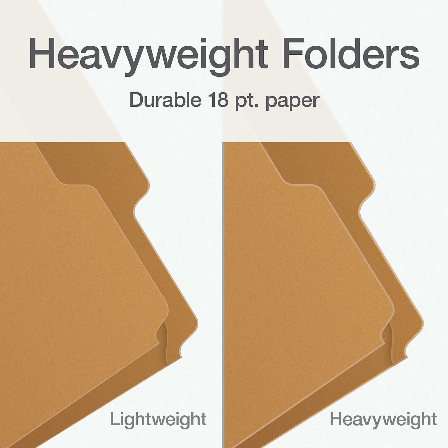 Pendaflex Heavy Duty File Folder 1-Tab Legal Size Brown Kraft 50/Box (1007044)