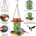thumbnail image 4 of Viflosae LED Metal Wrought Iron Solar Lamp Hollow Outdoor Antique Hanging Bird Feeder Weekly flyer features, 4 of 5