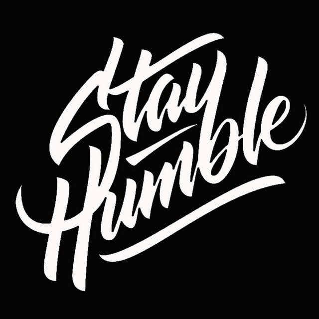 CUITING Autocollants de Décoration pour Vitres de Voiture Réfléchissants Lettres "Stay Humble"