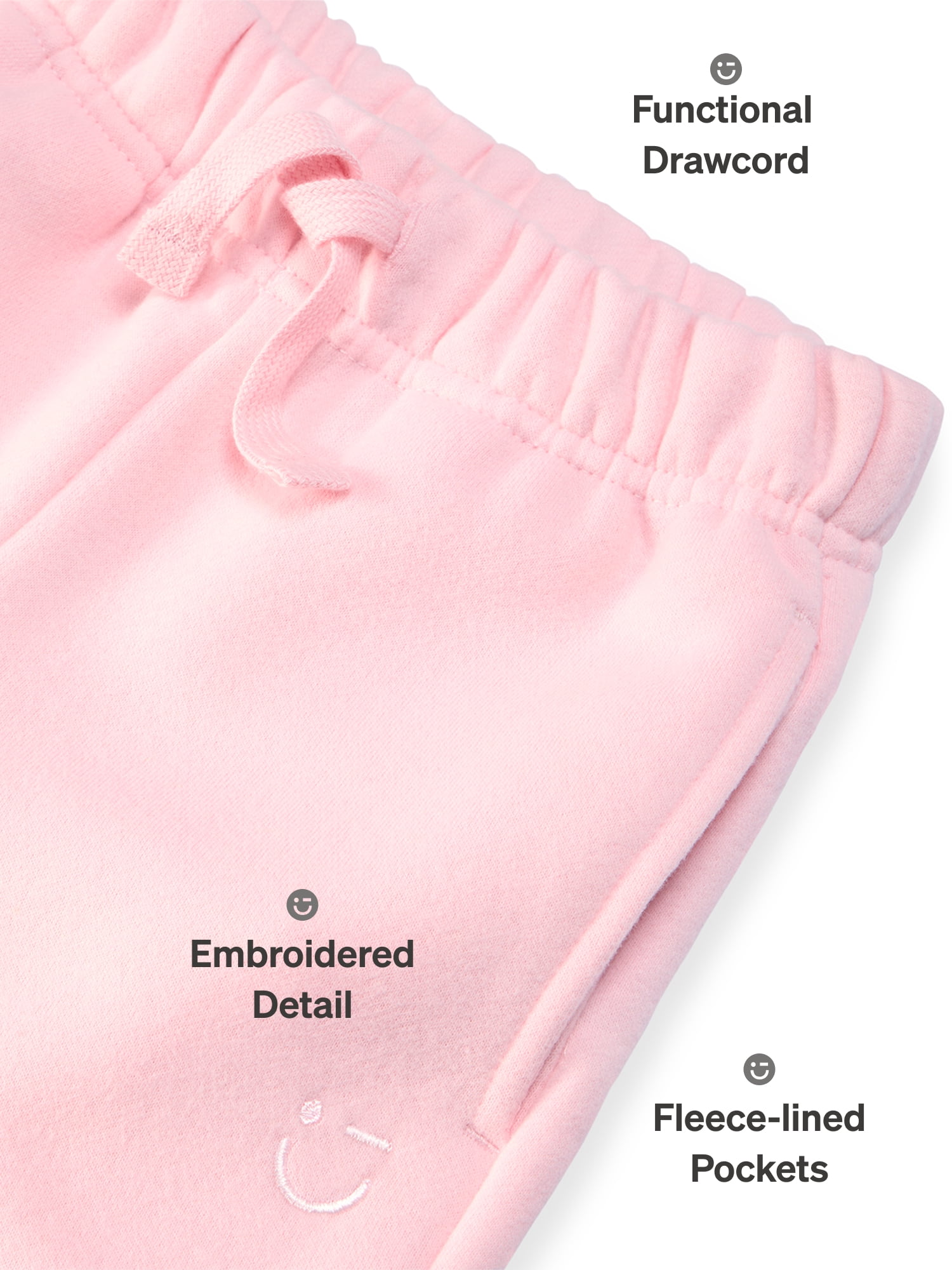 Color Mix by Garanimals Kids Fleece Sweatpants, Sizes 6–16