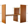 thumbnail image 5 of Adjustable Wood Display Shelf - True Natural Desktop Organizer and Office Storage Rack, 5 of 5
